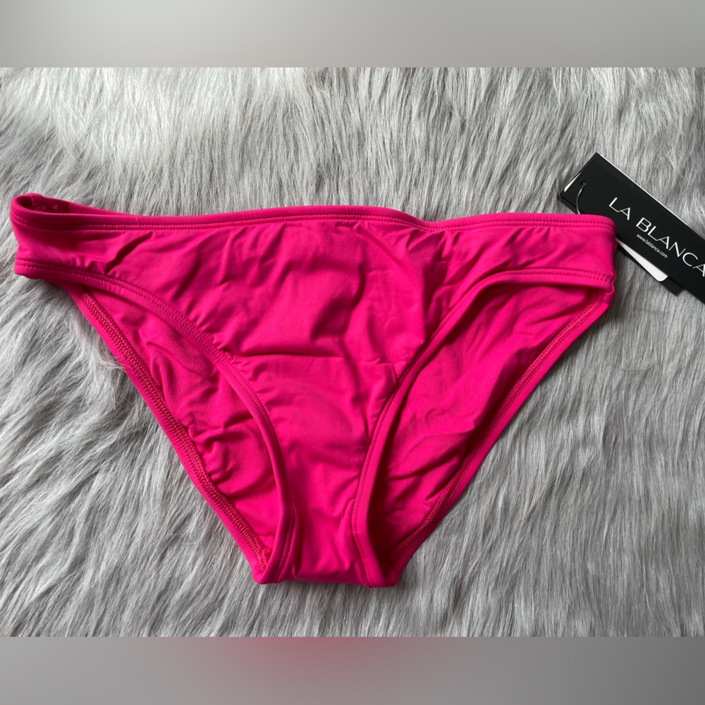 NWT LaBlanca Island Goddess Solid Hipster Bikini Bottom.